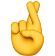 finger cross icon