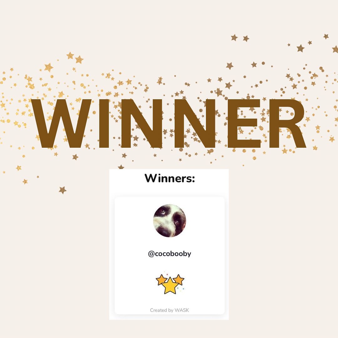 And the winner of our giveaway is cocobooby 💫 Congratulations Cutie 😍❤️