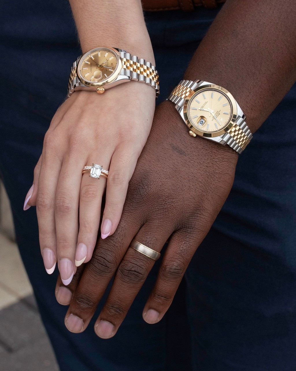 His & hers ⌚️✨ Visit diamondsdirect.com/watches to mix and match watches and fine jewelry pieces wit