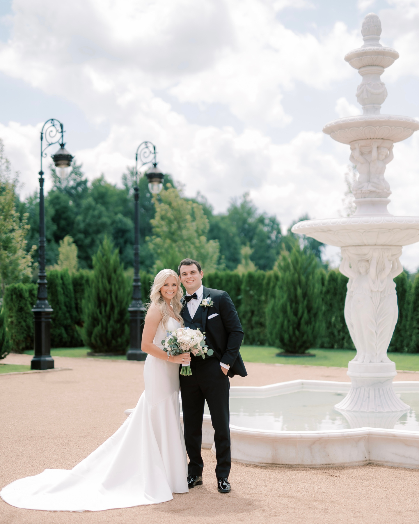 Ashton and Alex’s Georgia wedding venue embodies the look of a destination wedding without needing t