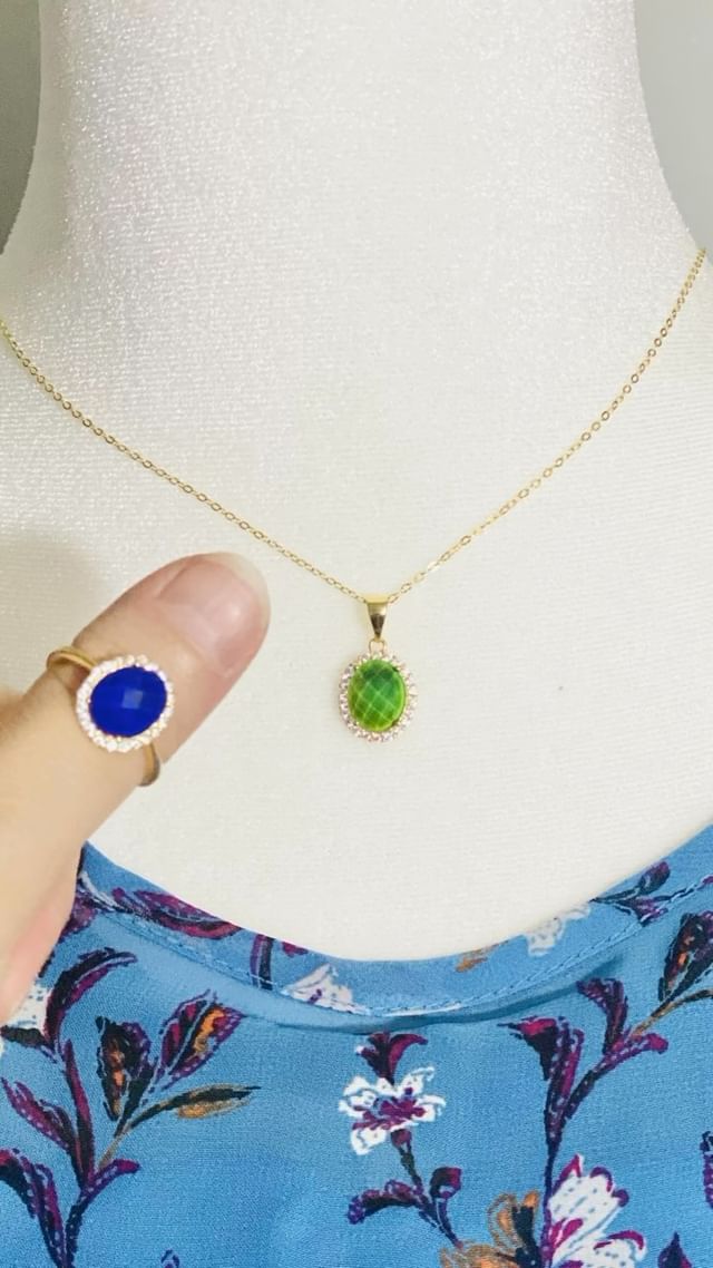 👋 Hello #besties👭 #happywednesday 

💙Indulge in the allure of the Mood Ring and Pendant Set from 