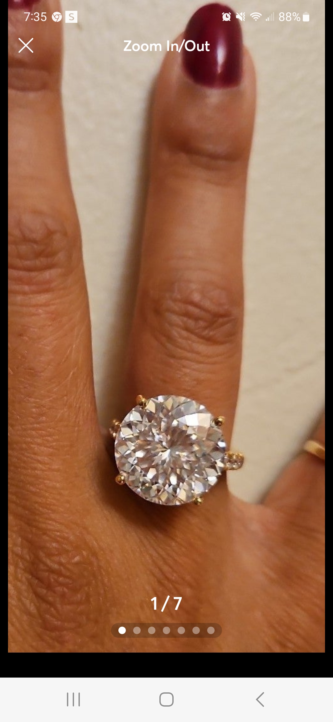 Beautiful engagement ring -  Moissanite 