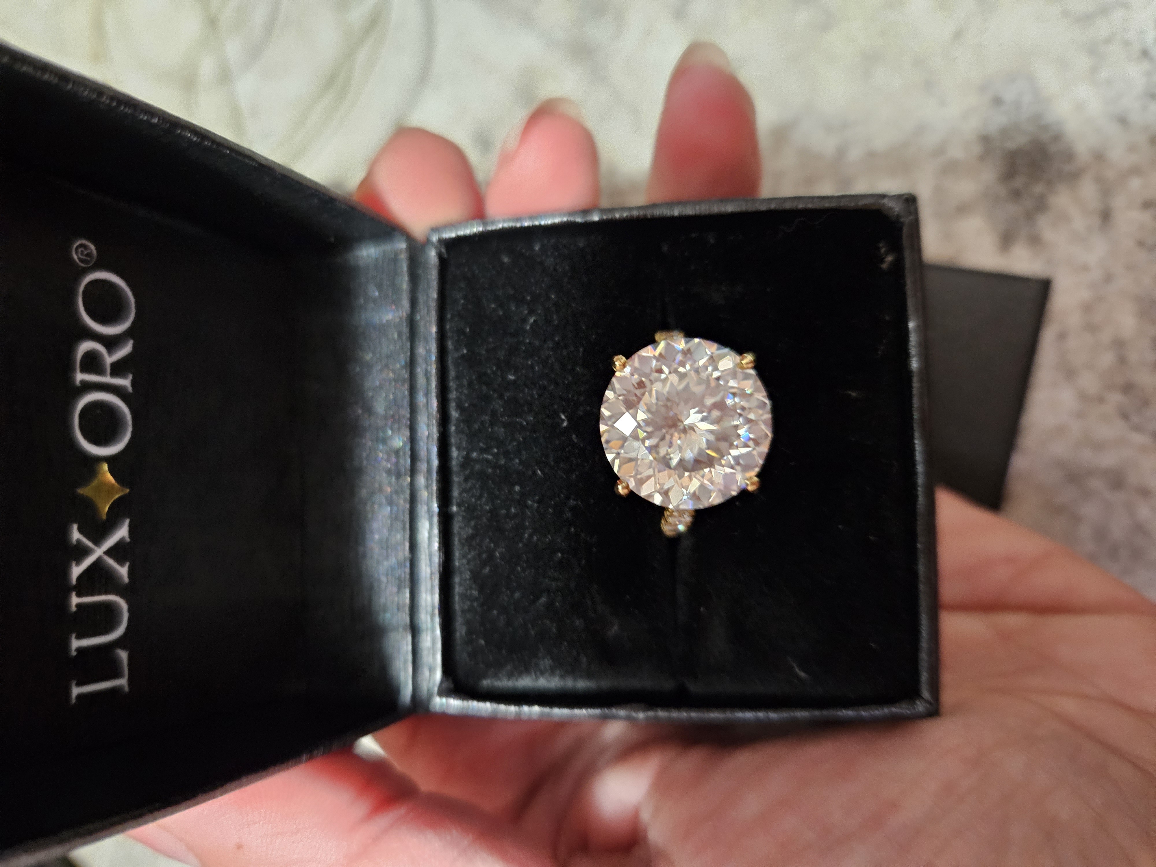 Moissanite Solitaire Ring 