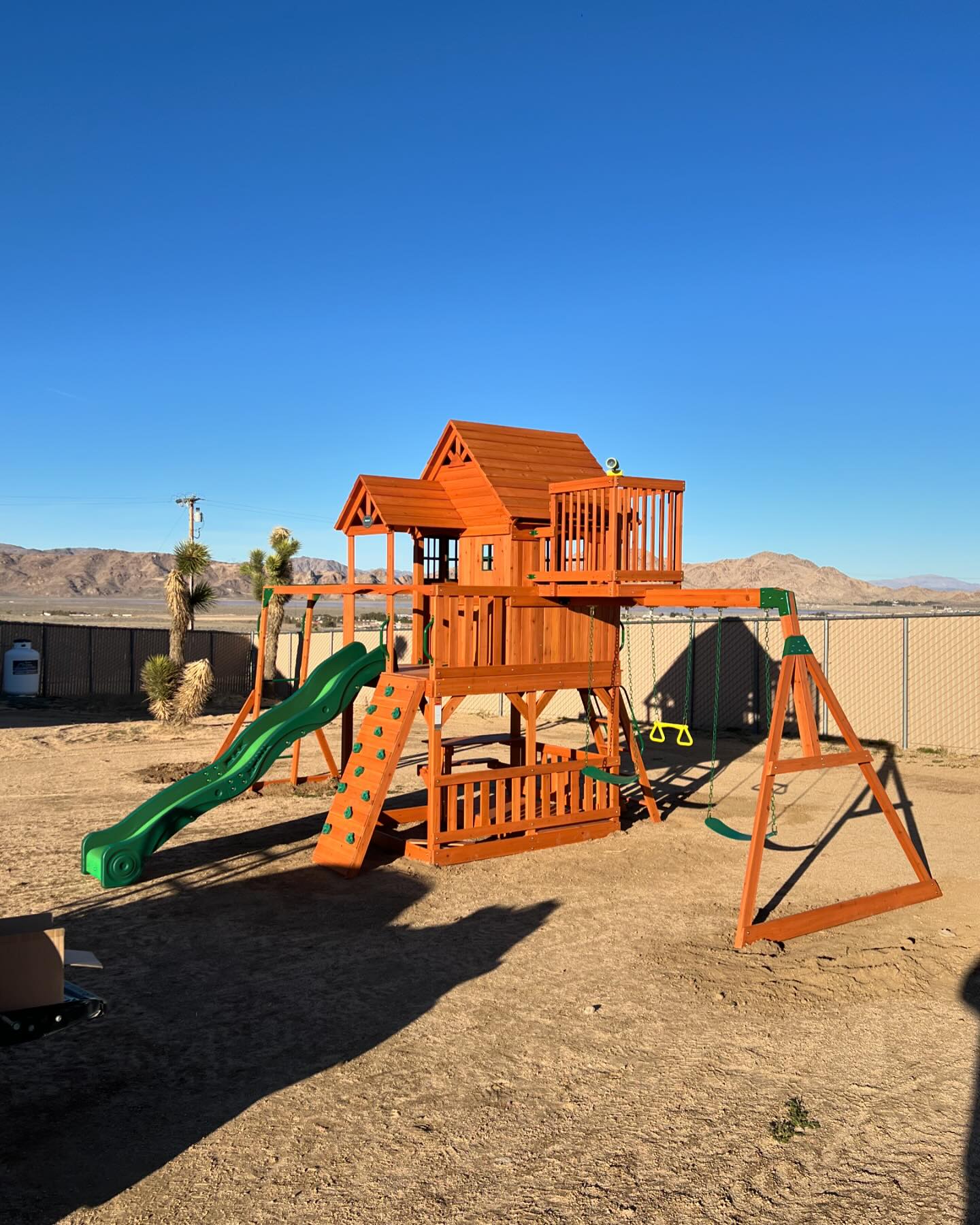 Got the backyarddiscovery skyfort ii built over the weekend for Bryson’s birthday coming up next wee