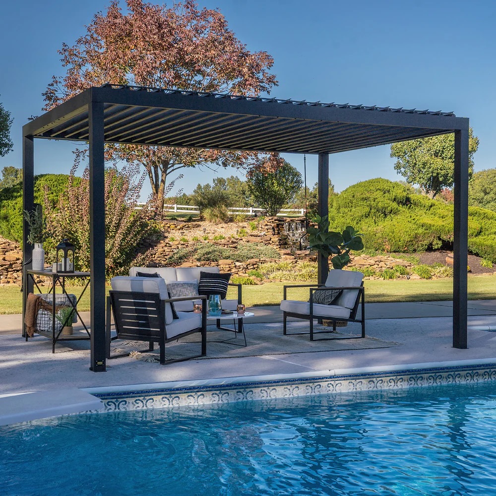 Introducing our new Sarasota Louvered Pergola — the ultimate outdoor upgrade you’ve been dreaming of