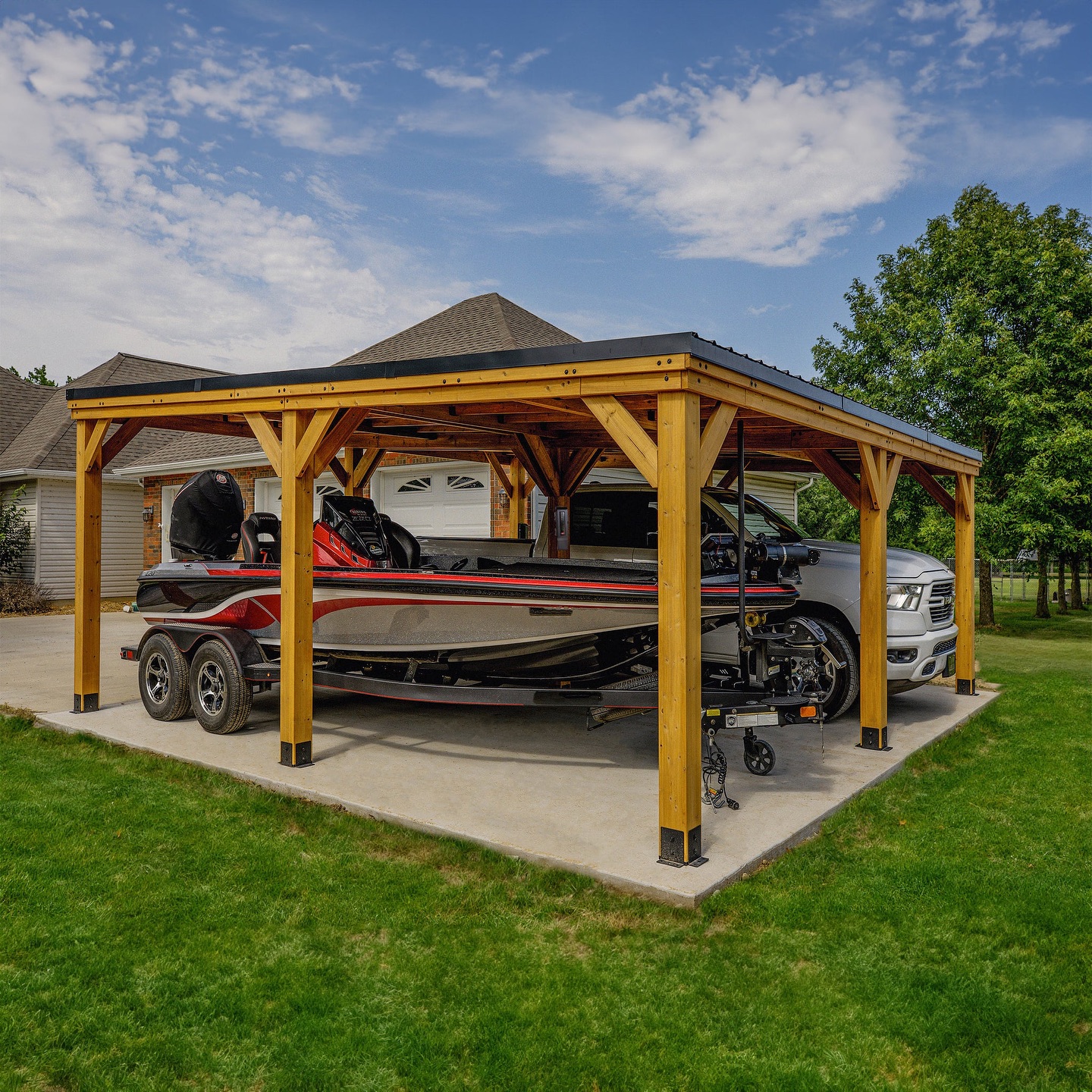 Get your garage without walls before the snow arrives.

#kingsport #carport #garage #carcover #gazeb
