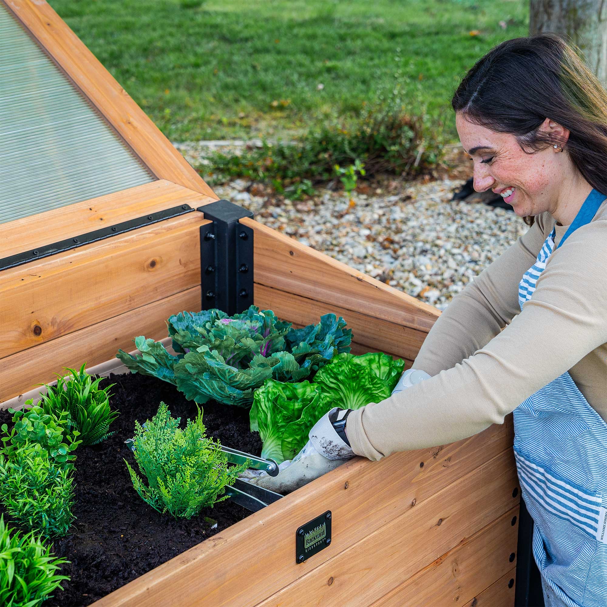 Our new Aggie Cold Frame Box extends the life of your plants and flowers with a temperature-activate
