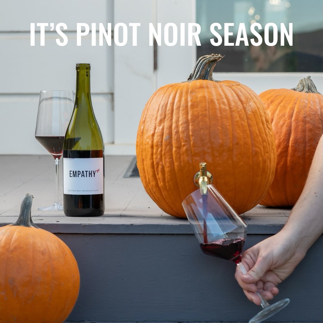 ‼️NEW DROP‼️ cozy up to our FIRST EVER Pinot Noir, just in time for all your fall gatherings 🍷🍂 

