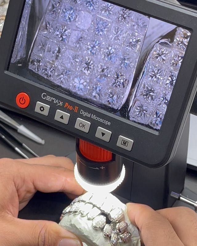 Customer from Little Rock Arkansas is coming down to get 20 teeth Vvs1 clarity F color diamonds perm