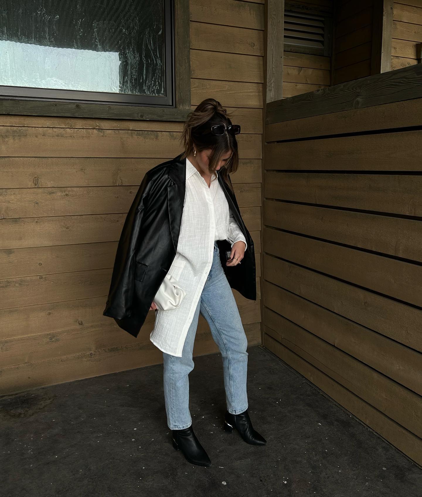 My â€œheaded outâ€ look â€” 

styling the most perfect oversized top from shopandraofficial - be on