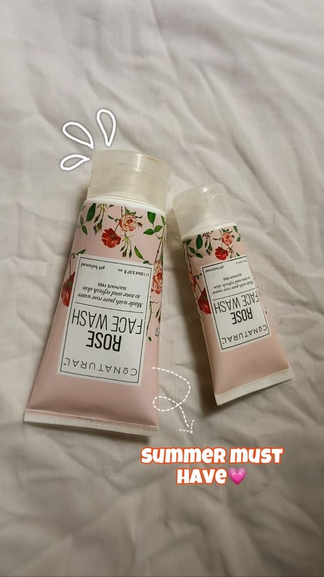 Conatural Rose Face WashðŸ©·

ðŸŒ¸A must have for this hot  summer weatherðŸ’—ðŸŒ¸gentle facial clea