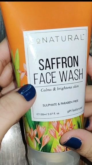 conatural 
Saffron Face Wash
Sulphate & Paraben Free 

Watch complete detail video visit my YouTube 