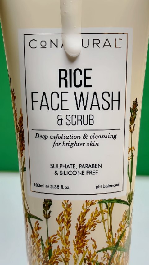 conatural Rice face wash scrub is a natural and effective skincare product that gently exfoliates yo