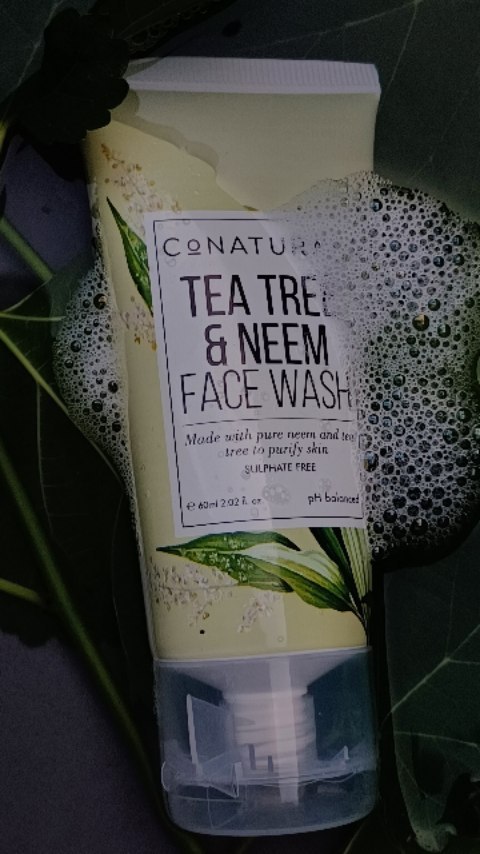 Neem & Tea tree facewash from conatural 
The best facewash for oil skinðŸ«¡ðŸ«¶
.
.
.
#ugccreator #m