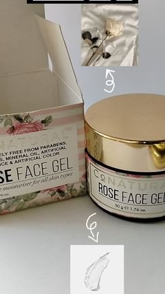 Refreshing rose ðŸŒ¹ Gel
.by conatural conatural 
.
How to use?
ðŸŒ¹Use on clean face
ðŸŒ¹Use after 