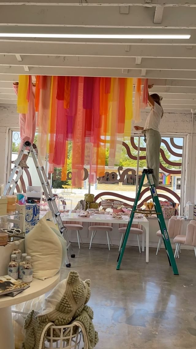 and just like that our fall display is going up! we can’t wait to show you the rest of this light an