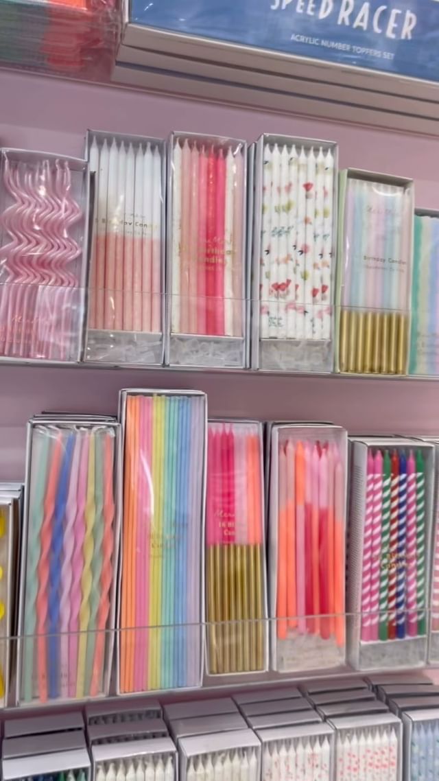 our birthday candles are finalllllllly restocked! enjoy this cute bts with @mp_owens & @maddienic2 �