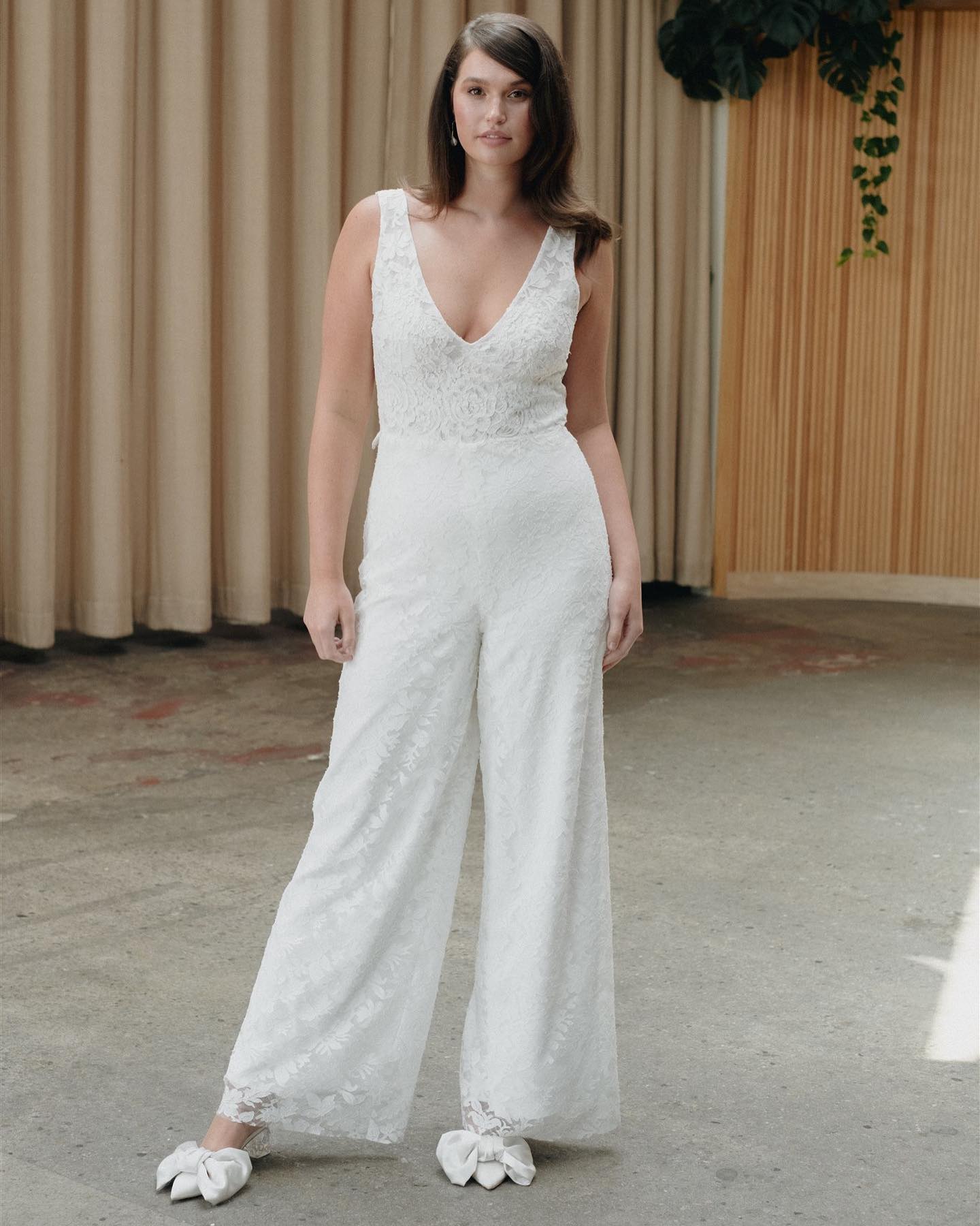 Traditional floral French laces, a gorgeous, plunging neckline, and a perfectly cinched waist - but 
