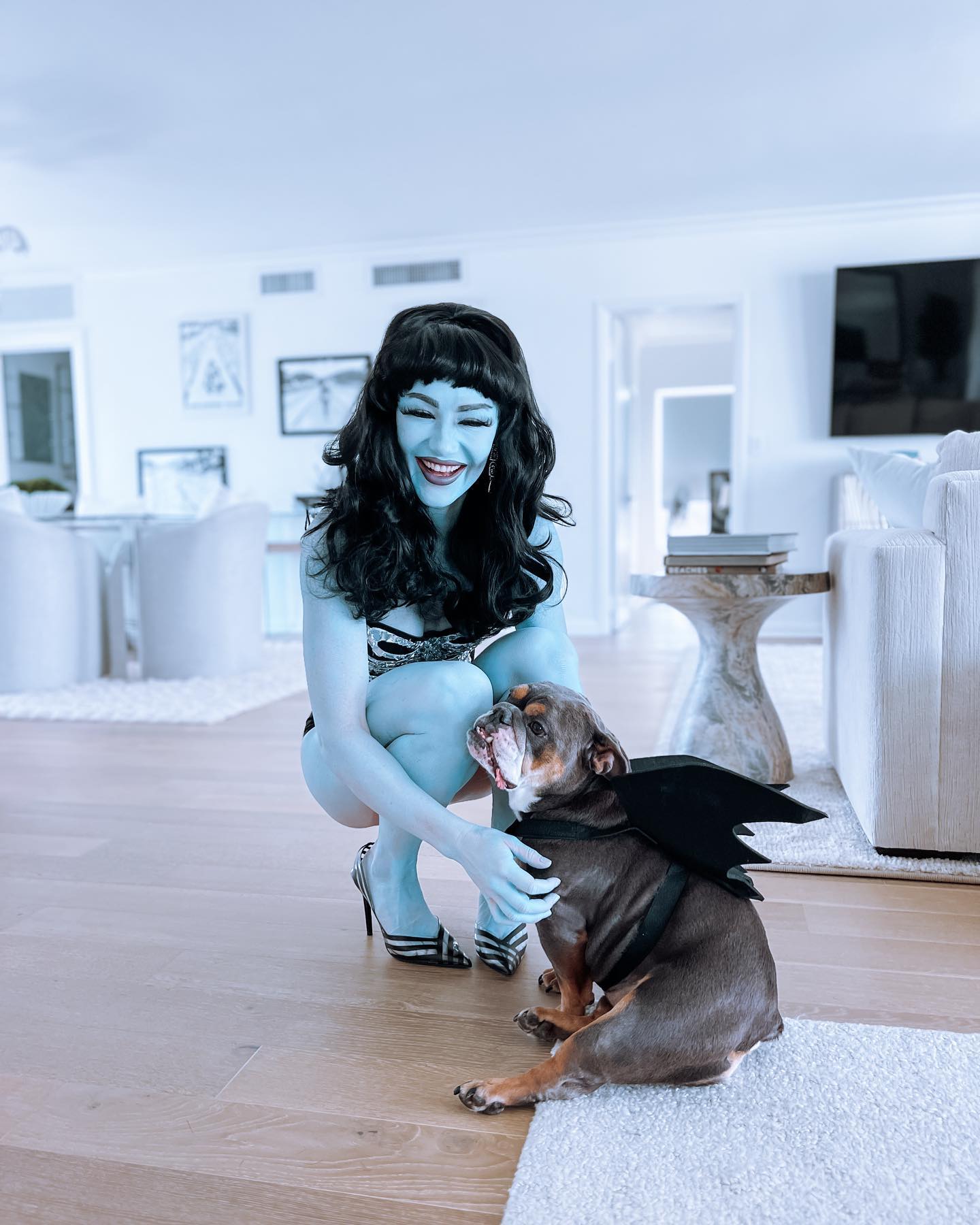 A great costume is one you don’t have to explain. But hear me out…

Mali-boo 👻 Barbie (and boo-dog 