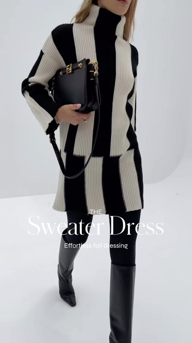 The sweater dress - stay effortless this fall | NEW SEASON knitwear just launched.