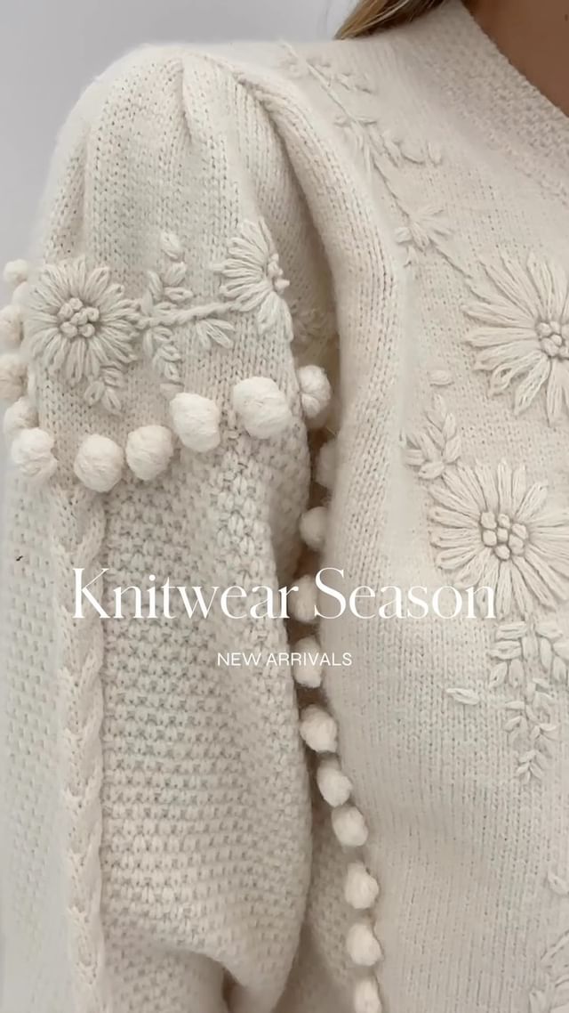 We’re all about the details… New Season Fall Knitwear | Introducing Charlotte Cardigan