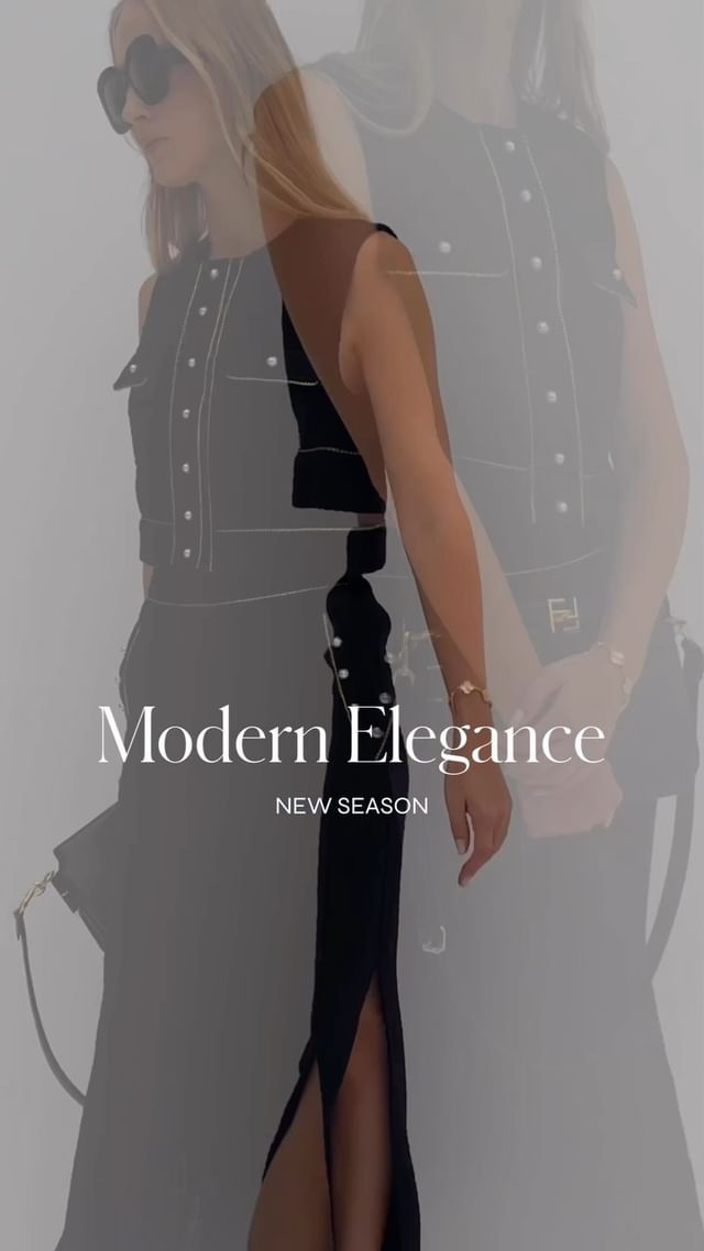 Modern Elegance ~ NEW season | Tamara co-ord in luxe black