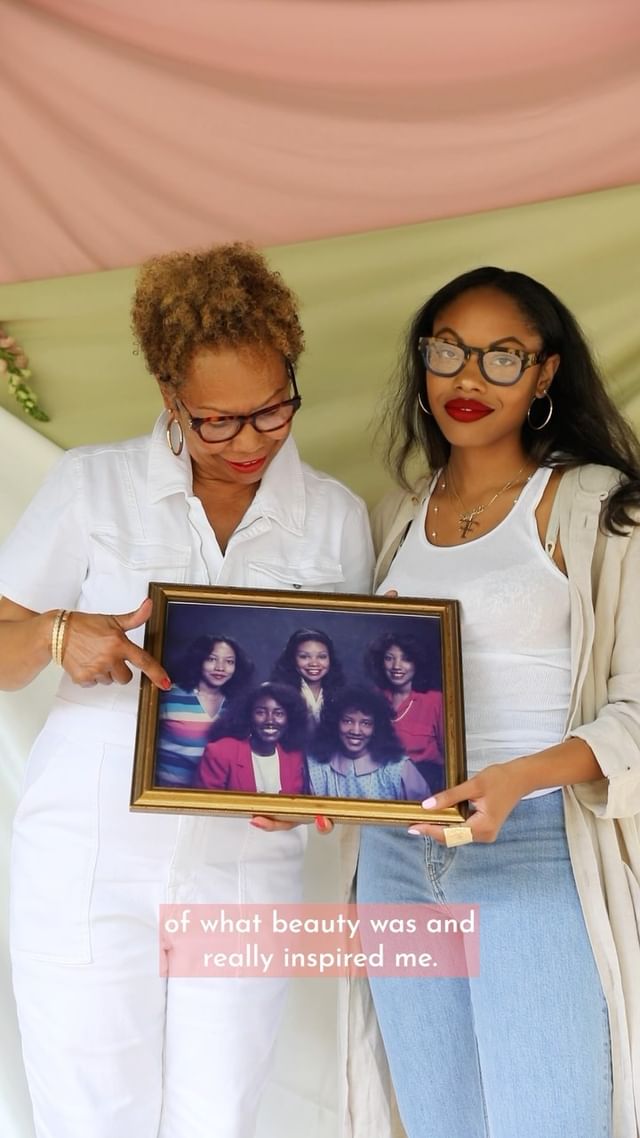 I get it from my momma 🫶🏾👸🏾

She showed me how to embrace my womanhood and stand tall, not just 