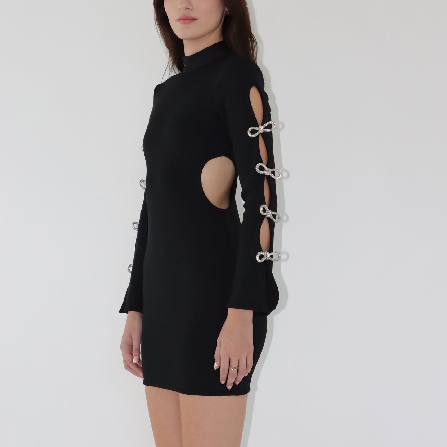 So we are into bows lately. 
Wearing  our Alexis Dress.