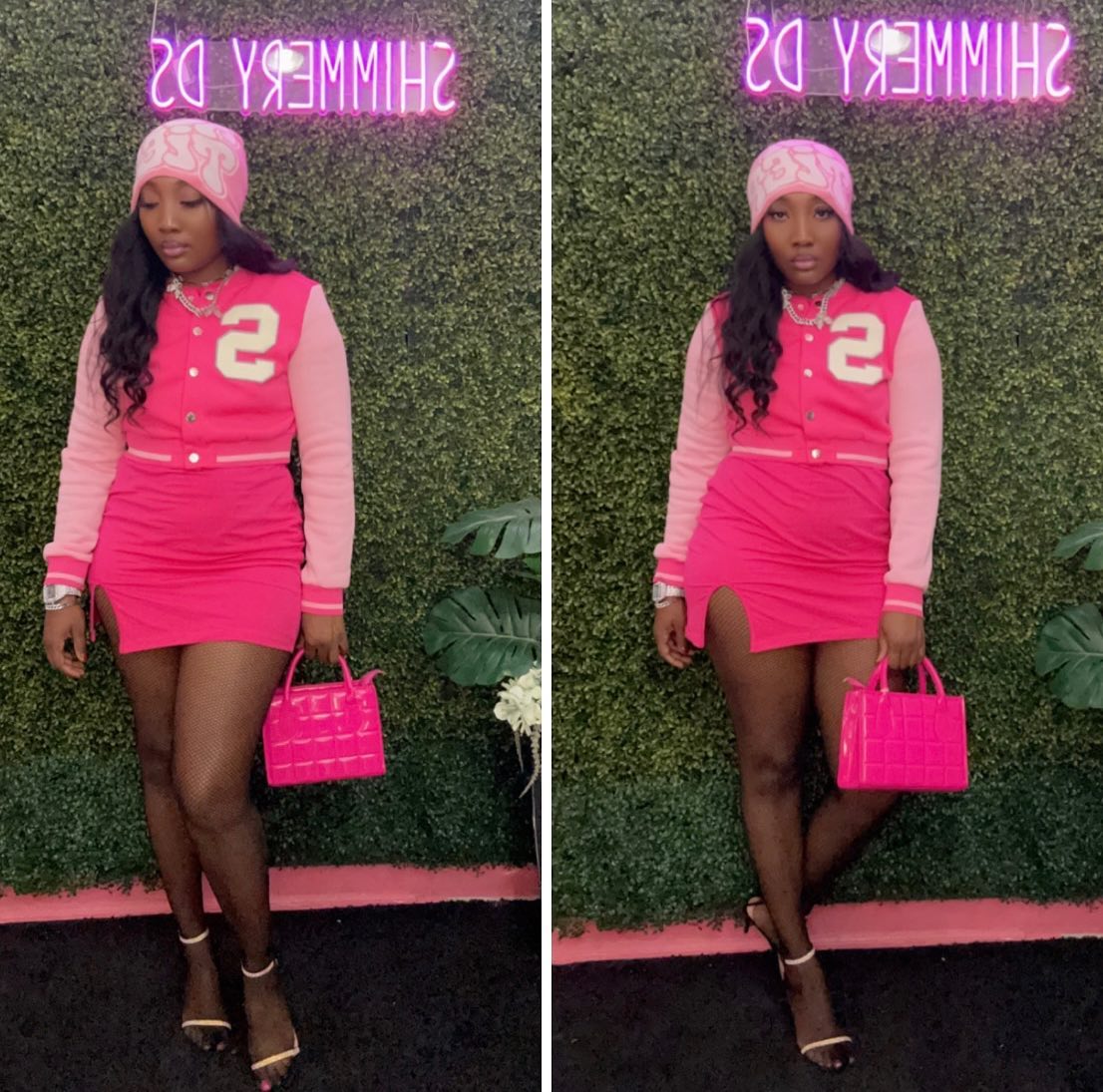 ✨SHIMMERY DS✨ PINK S PATCHED VARSITY NOW AVAILABLE ON THE WEBSITE 

IF YOU ARE A MEMBER OR WANT TO B
