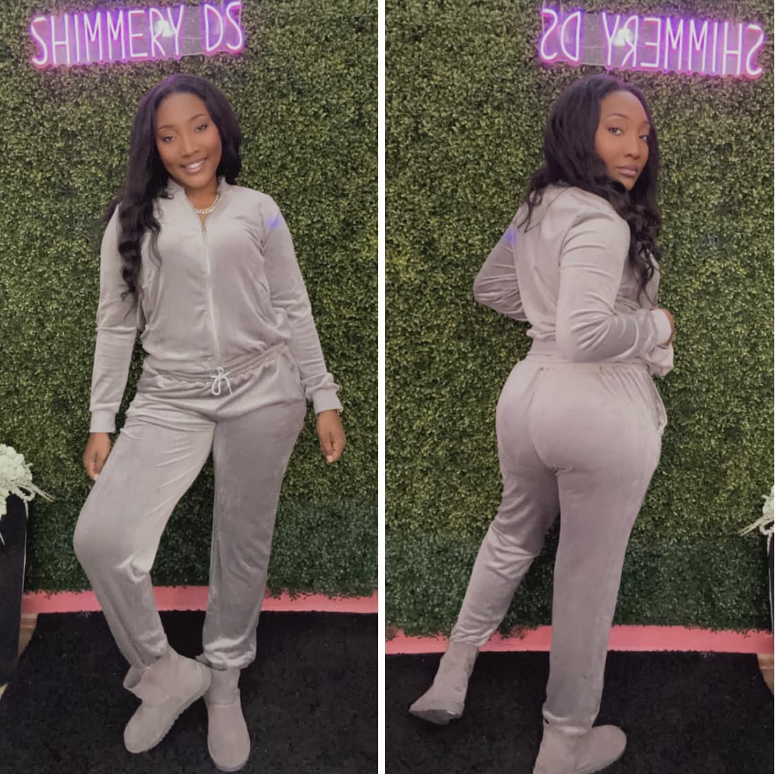 Shim Velour 2 piece track suit S-2XL

Now available in store & online 

www.shimmeryds.com

Shimmery