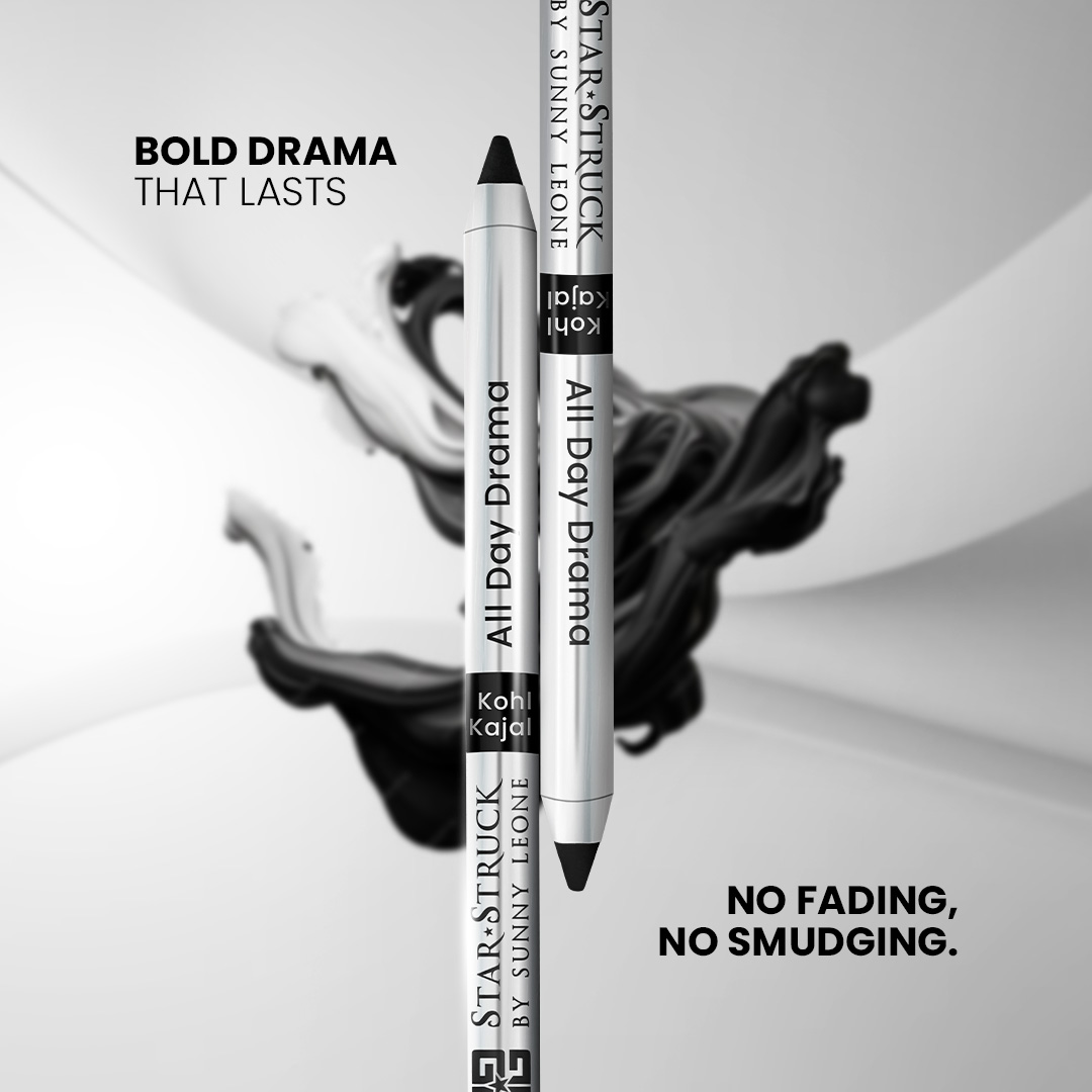 Line, Define, Slay! 
Unleash your inner confidence with our precise, creamy All Day Drama Kajal.
.
#