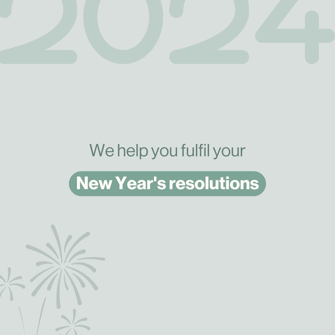 Fulfil your New Year’s resolutions with our help! 💪 
Here are some recommended products that will h