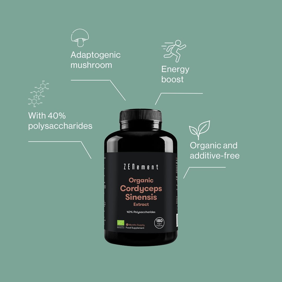 😴 Feeling tired and fatigued? Our new Cordyceps will help you increase your energy levels and impro