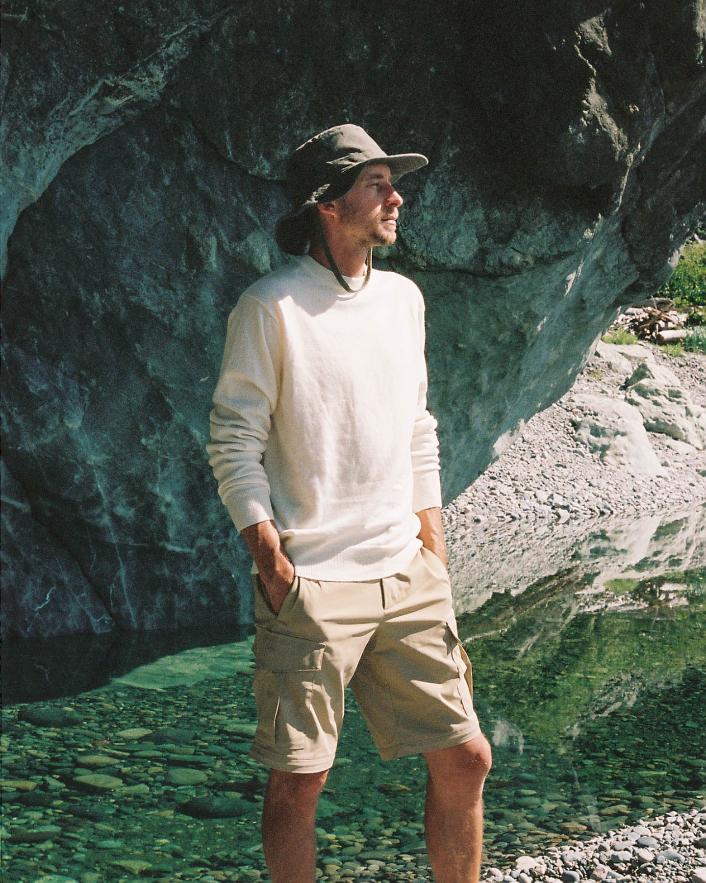 Your perfect travel companion, thoughtfully designed to block sun, repel rain, float on water and ti