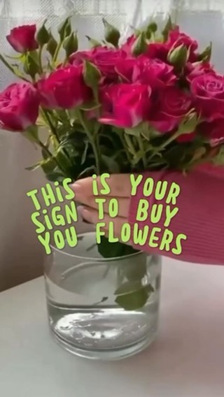 Don’t ignore the sign to buy flowers just like you don’t ignore your ex’s messages. 💐