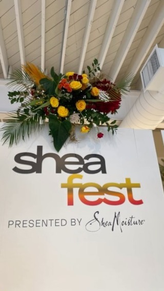 Sneak peek of our event today! A vibrant display of flowers and colors 🌻 @sheamoistureca