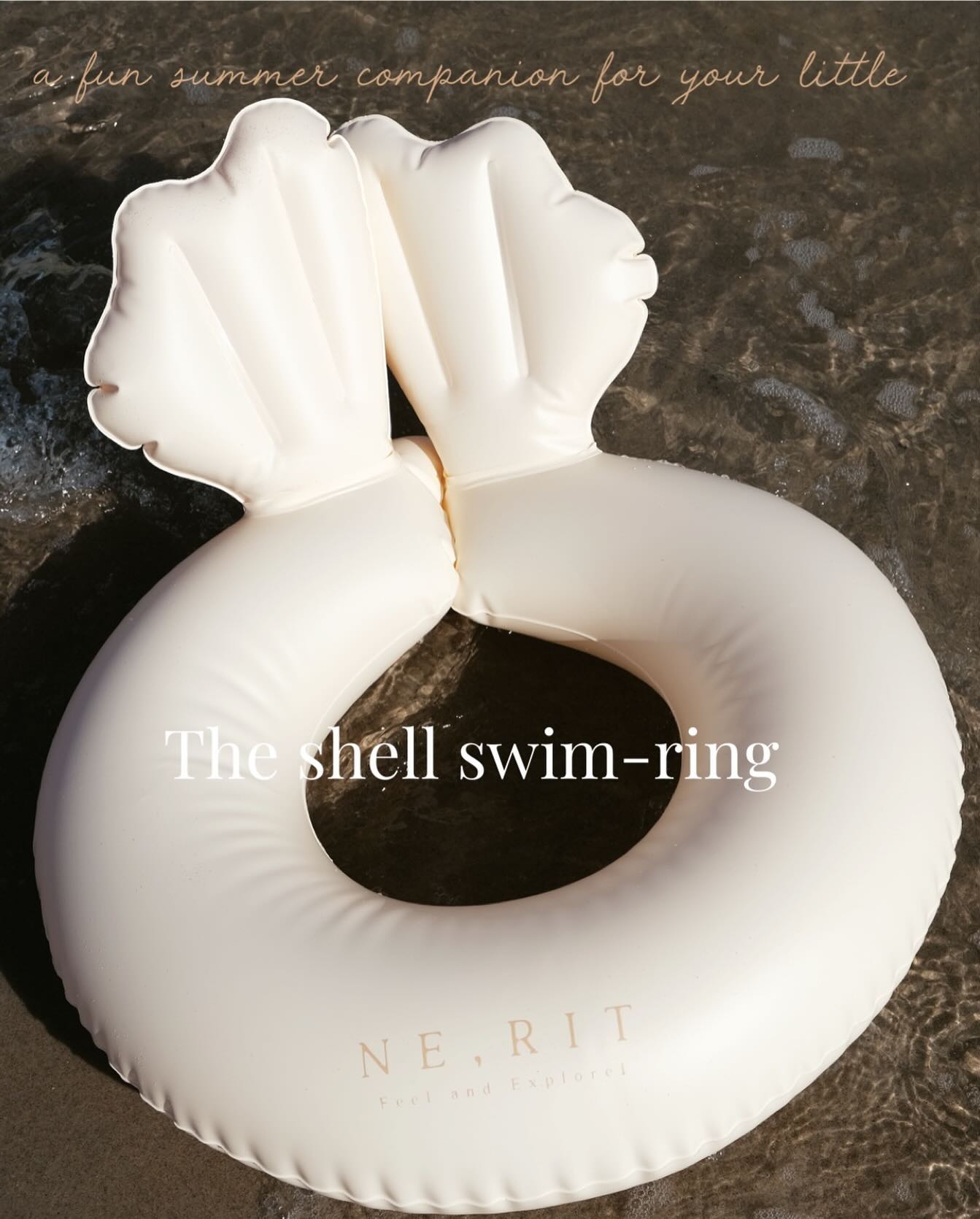 Summer will be here before we know it! 

This adorable swim-ring is the perfect summer companion for
