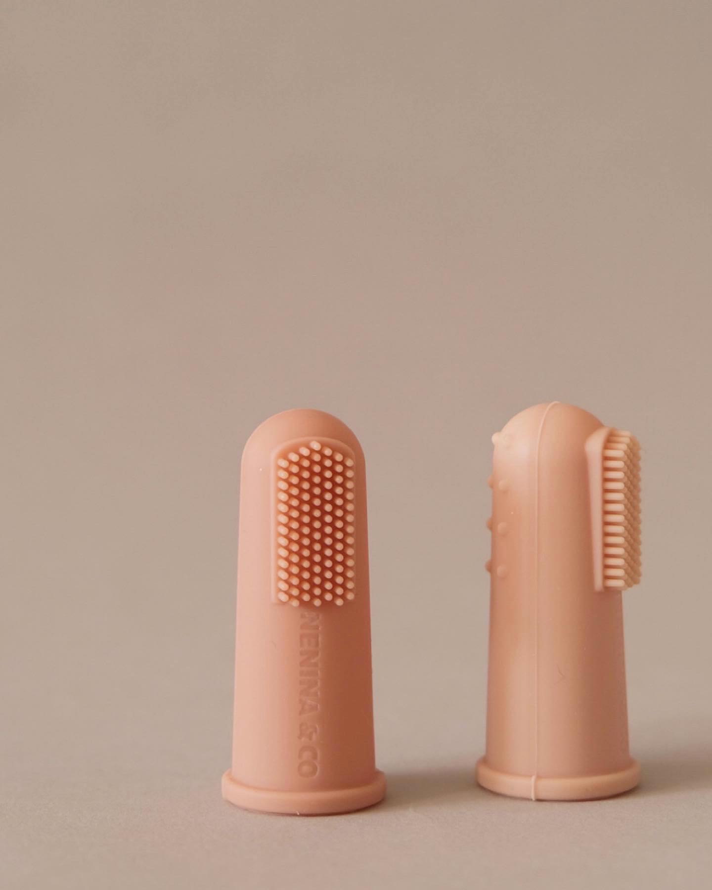 You can find these silicone finger toothbrushes for baby in our care collection. 

Remains of milk o