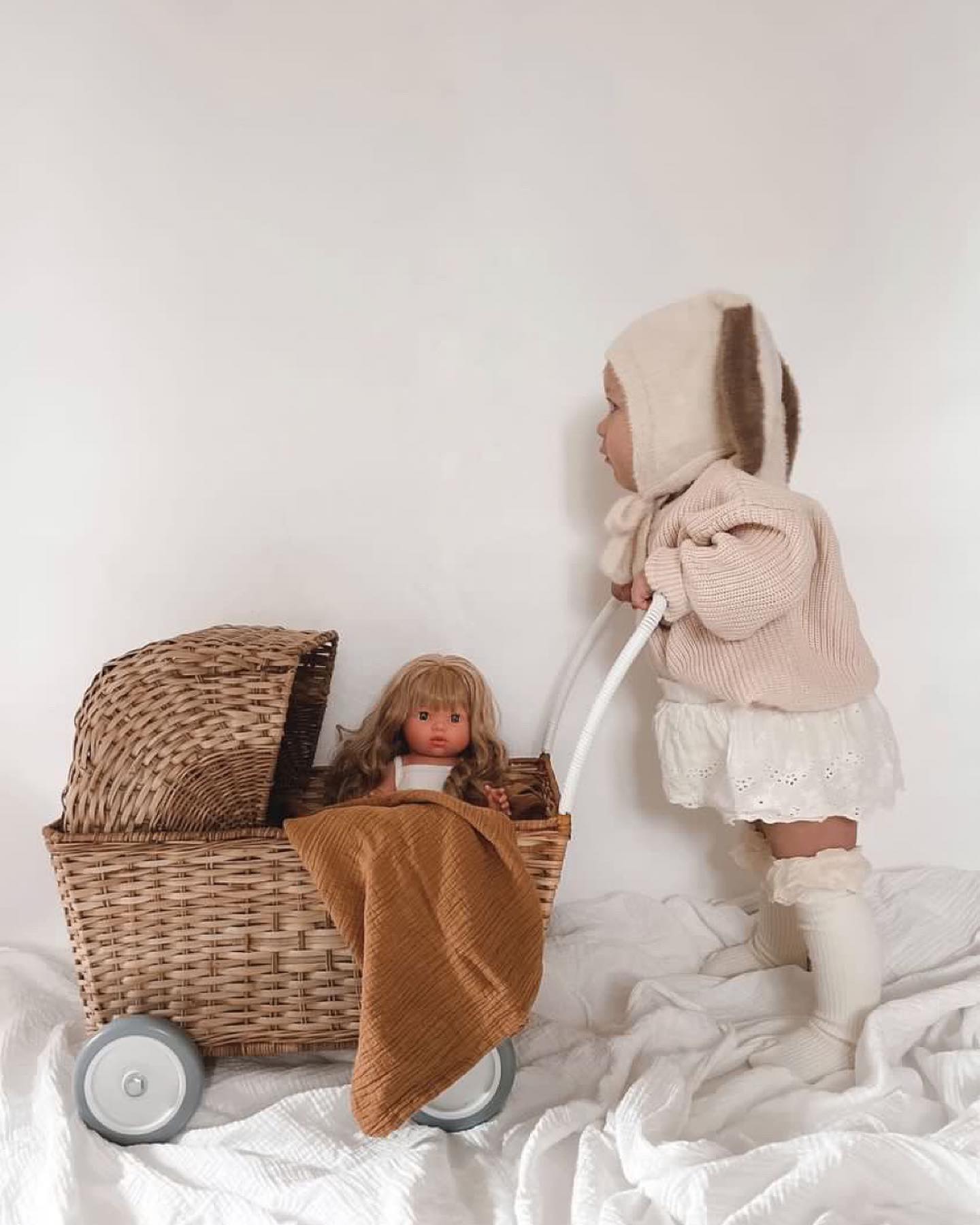 Cuteness overload! ðŸ‡ This little sweetie is getting ready for Easter with her Lyla doll! ðŸ¤ 

P