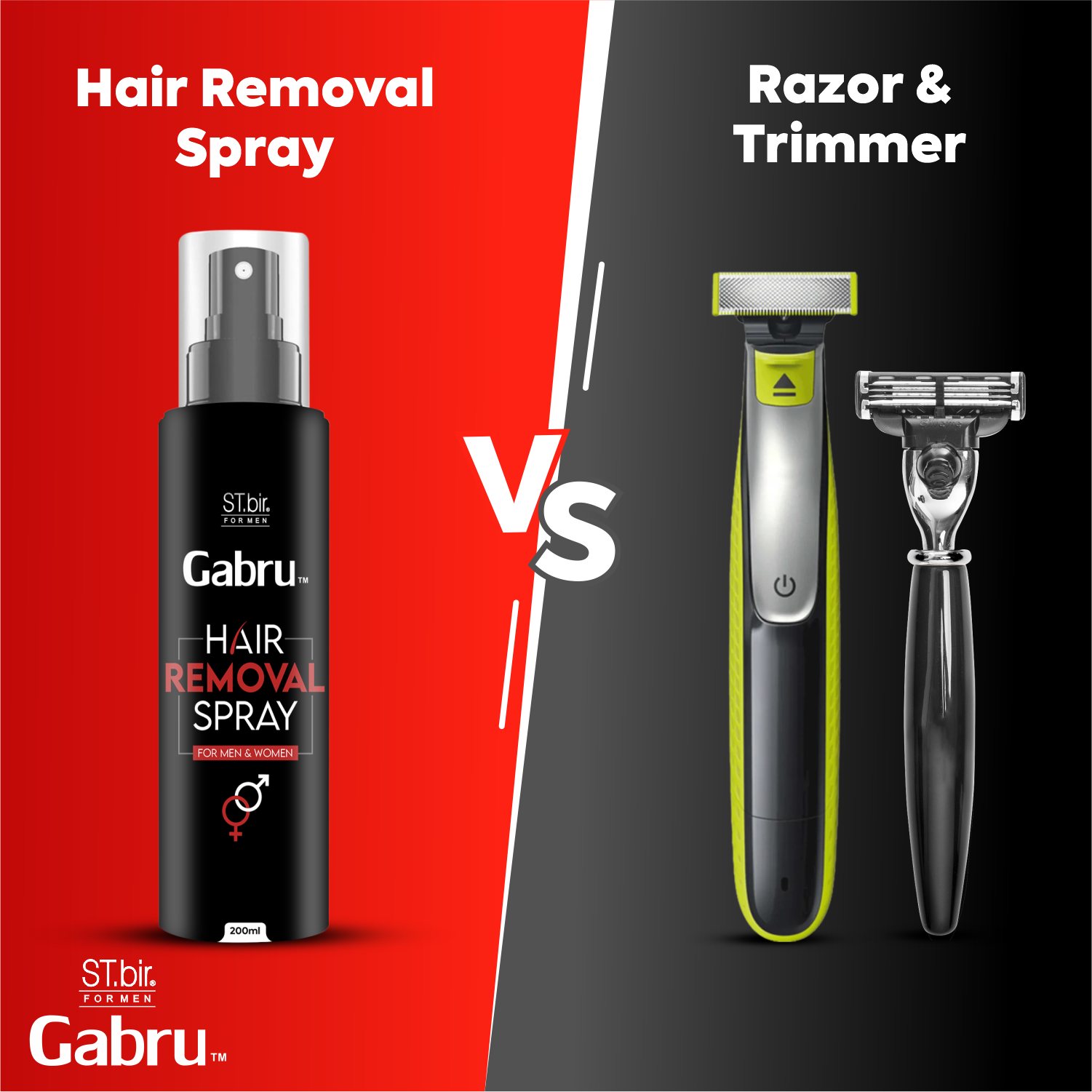 It's time to upgrade your grooming routine! ✨
.
Introducing Gabru's Hair Removal Spray – your secret