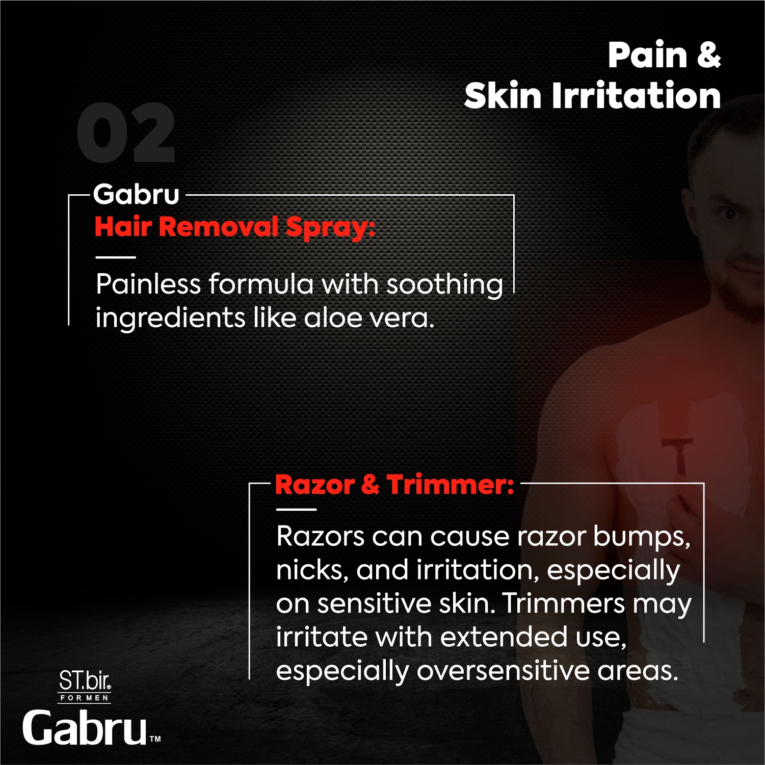 It's time to upgrade your grooming routine! ✨
.
Introducing Gabru's Hair Removal Spray – your secret