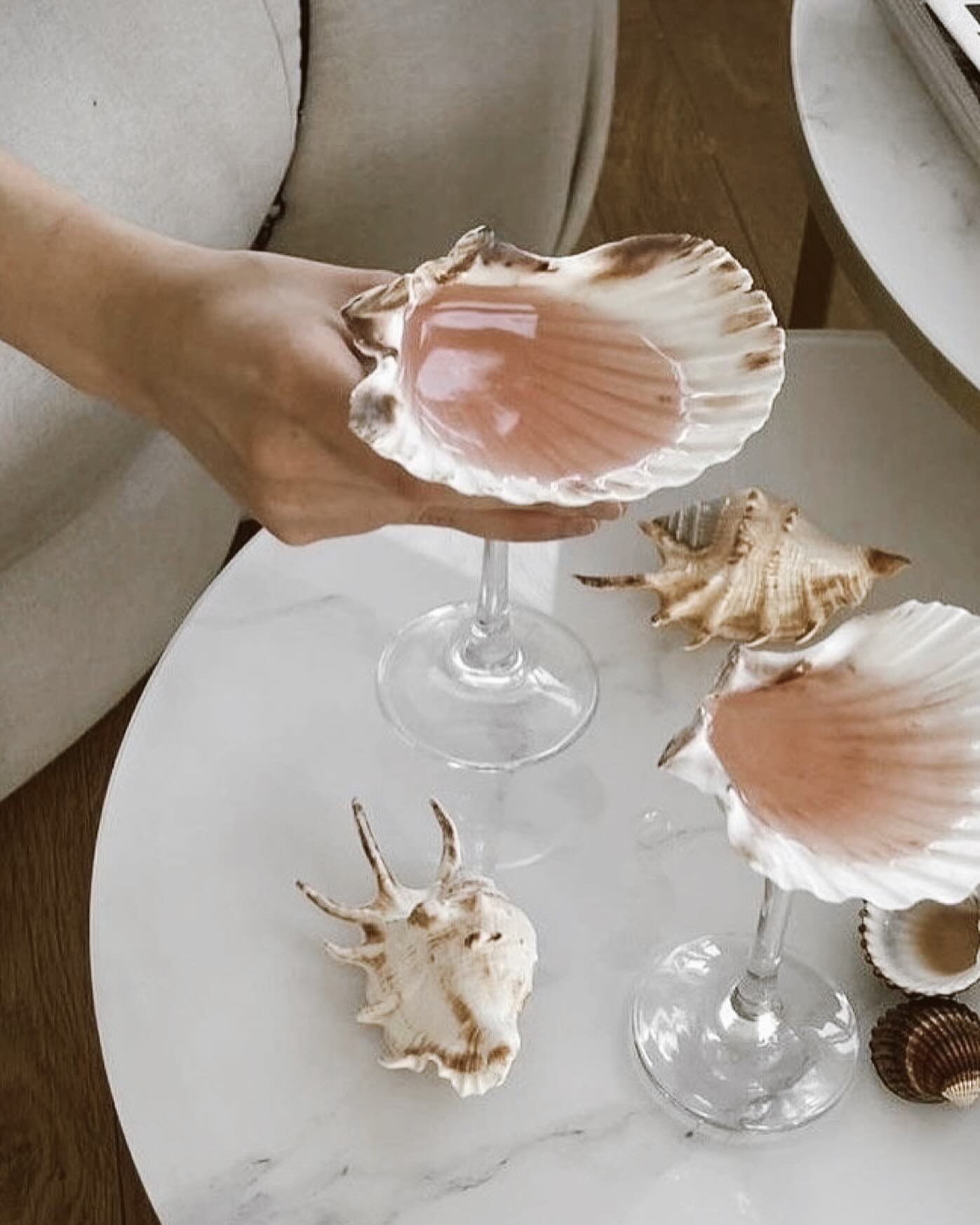 Shell-tini hour? 🥂