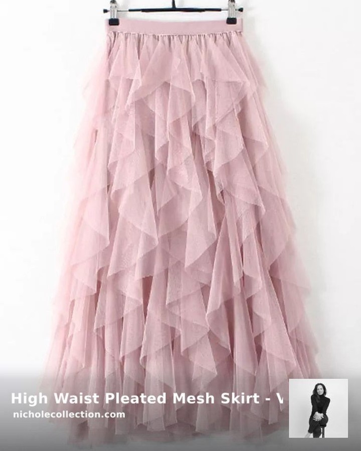 👜✨🔥 High Waist Pleated Mesh Skirt - Versatile Elegance 🔥⎆ ⎆ Only $49.99 right now ⎆ ►  Free shipp