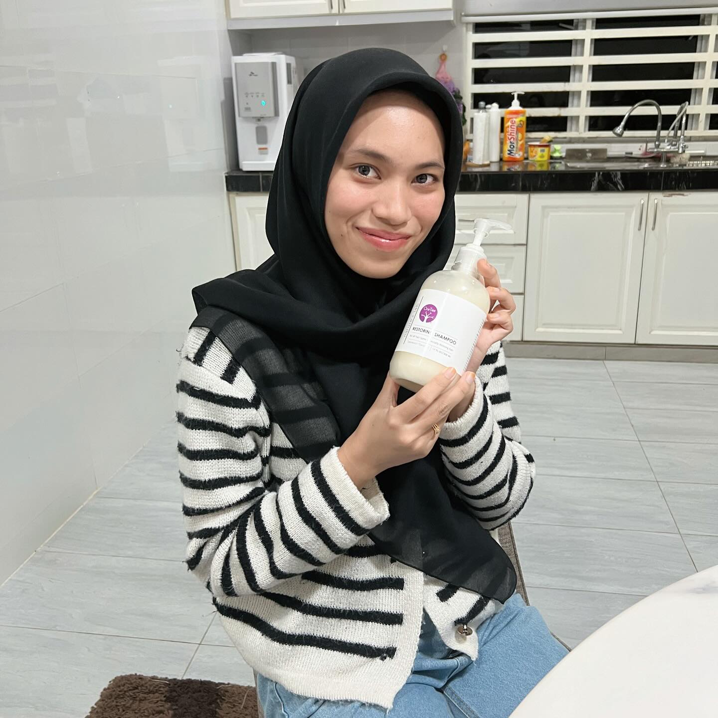 "Just tried the One Tree Restoring Shampoo, and my scalp and hair are singing praises! Enriched with