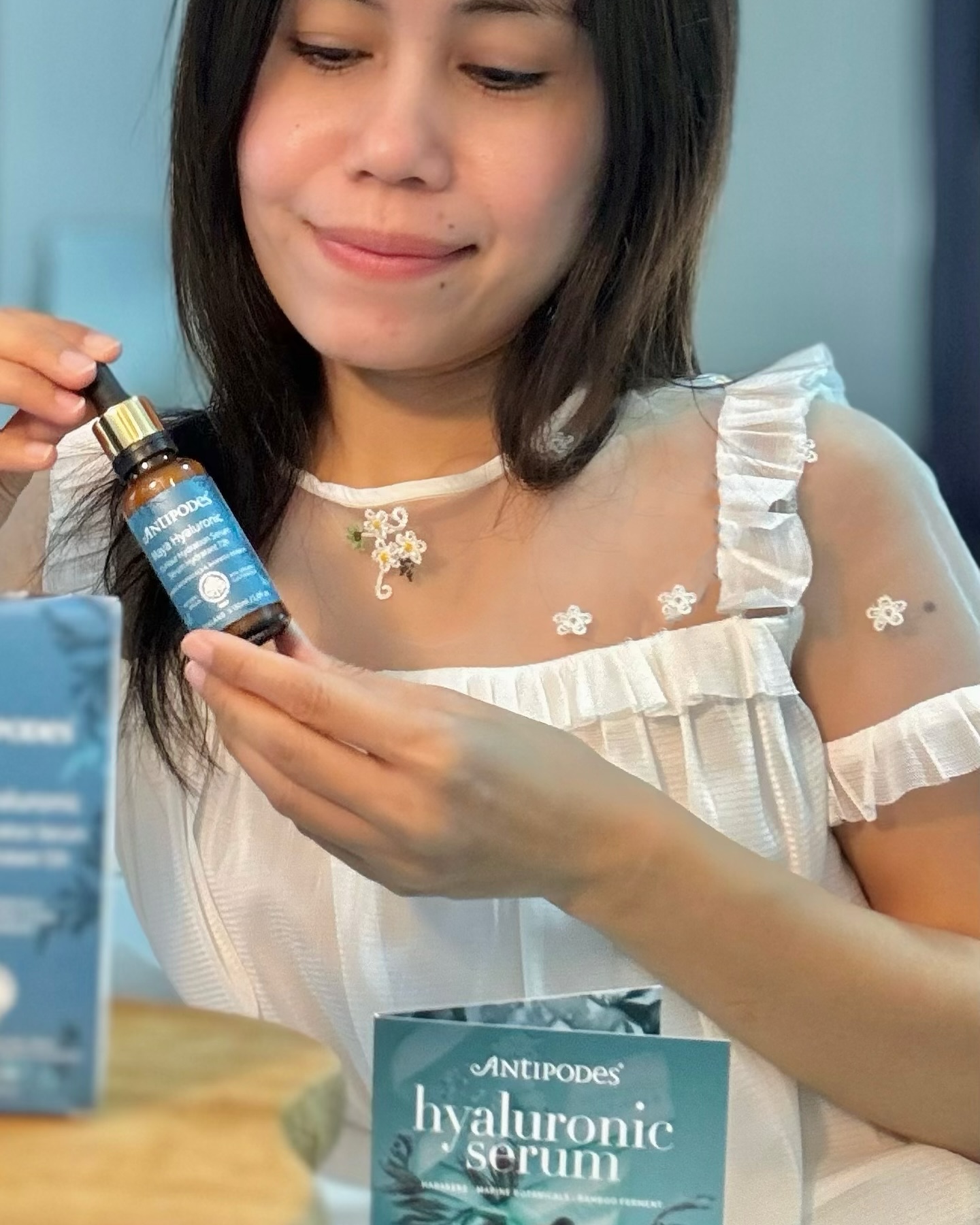 If you dealing with dehydrated skin, this Antipodes Maya Hyaluronic 72-Hour Hydration Serum is a mus