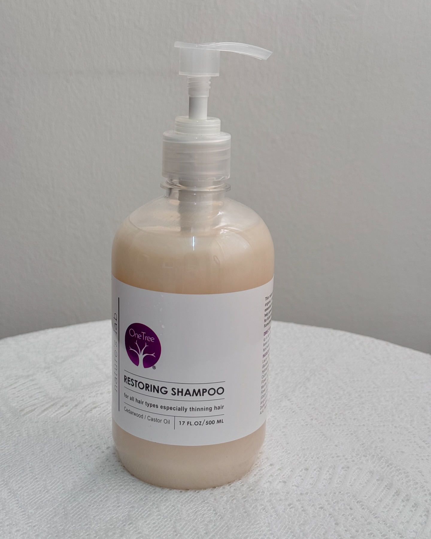 After a few uses of One Tree Restoring Shampoo ,Iâ€™m noticing my scalp is less dry,oily and bouncie
