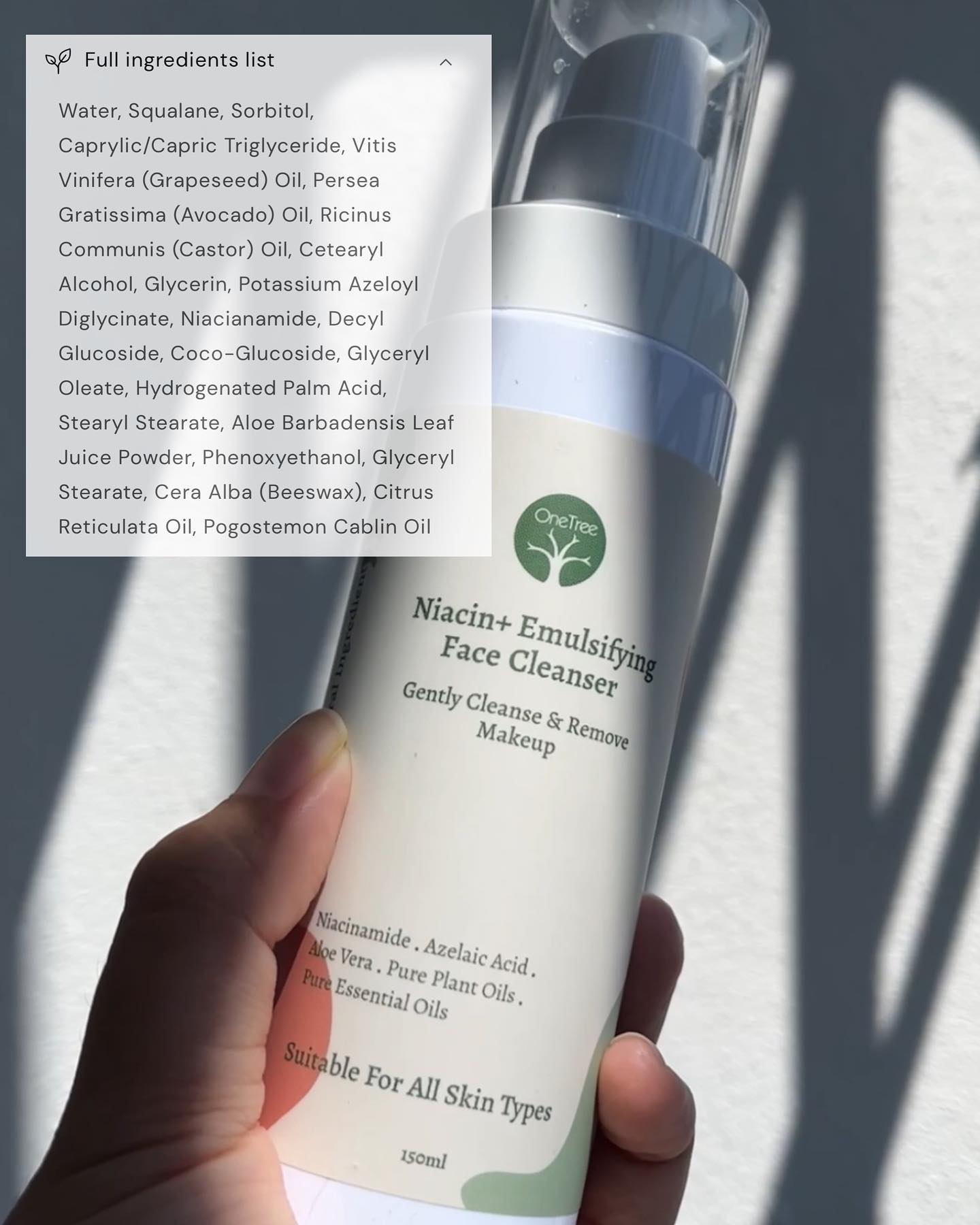 [PR] One Tree Niacin+ Skin Care Range 

ðŸŒ±Niacin+ Emulsifying Face Cleanser 150ml PAO 6M |RM109
Te