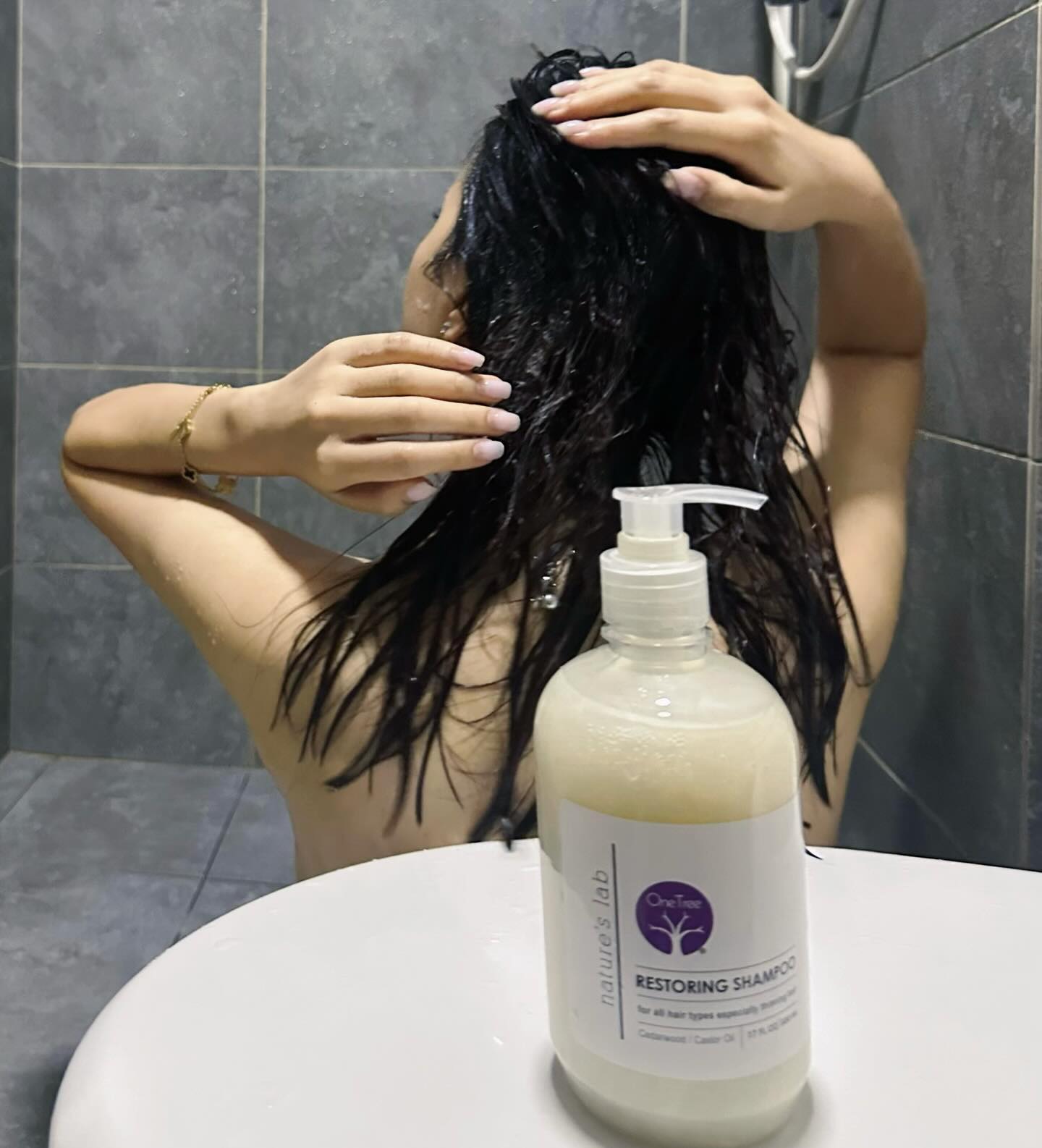 Love the feel and aroma of One Tree Restoring Shampoo after applying it on my hair during shower. Th