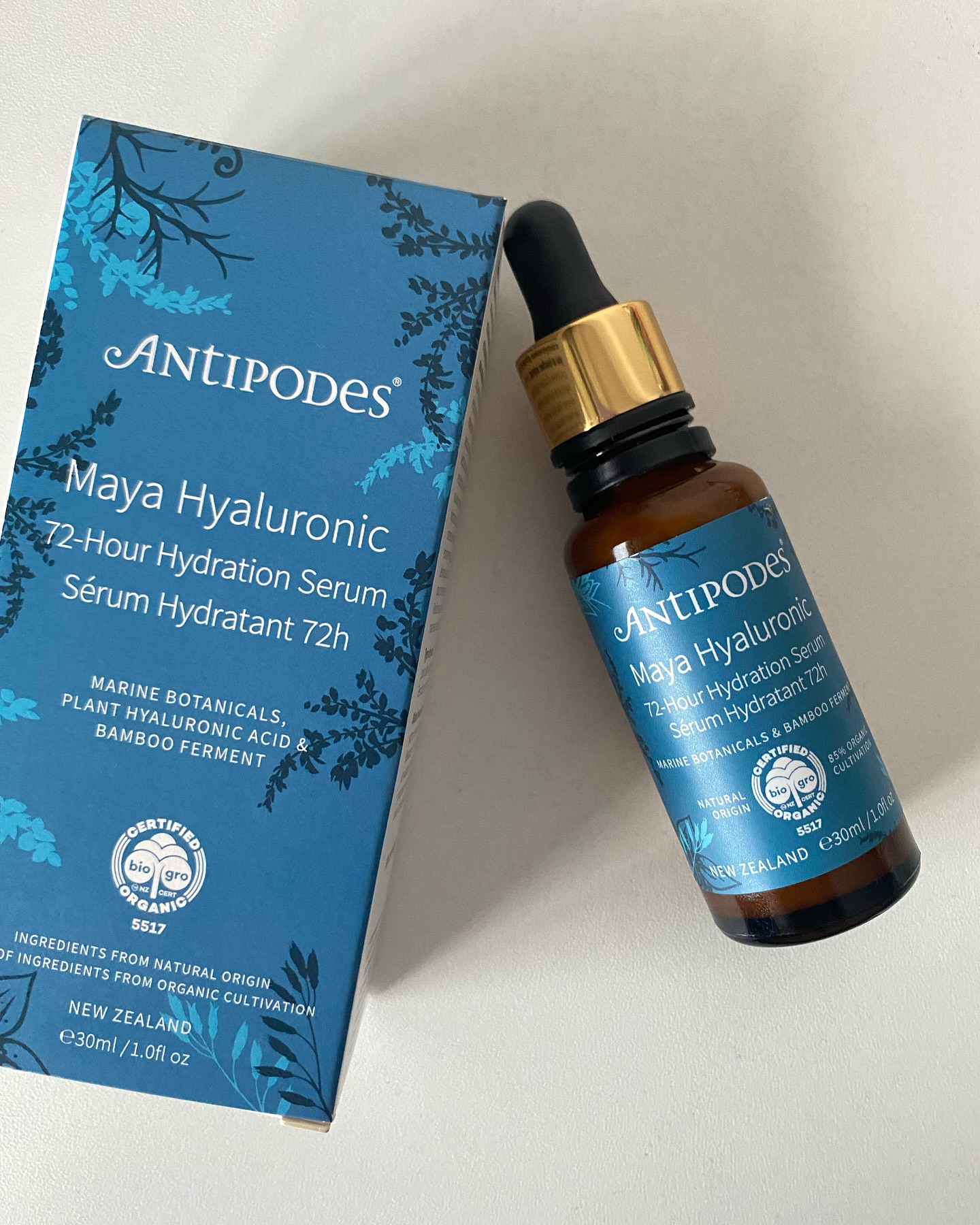 ðŸŒ¿âœ¨ Hydration game strong with Antipodes Maya Hyaluronic 72-Hour Hydration Serum! Packed with ma