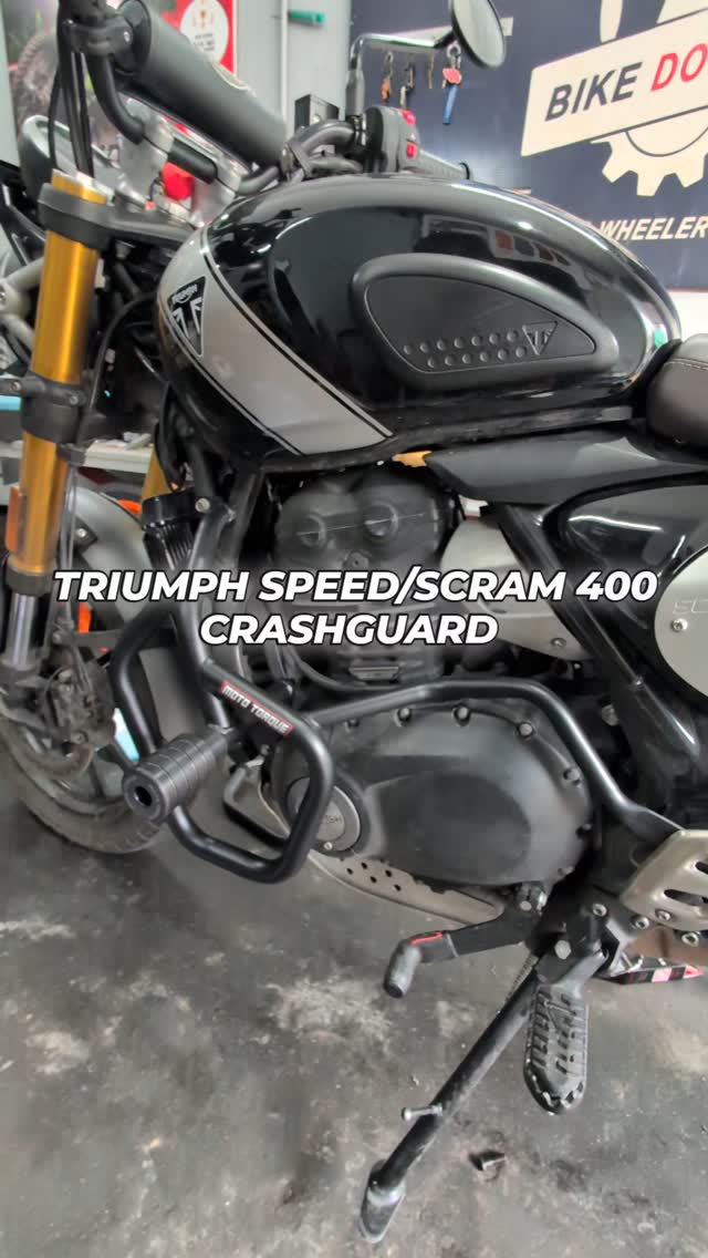 Triumph Scrambler 400 Came in for Accessories installation
.
.
.
◾Mototorque Crashguard
◾Mototorque 